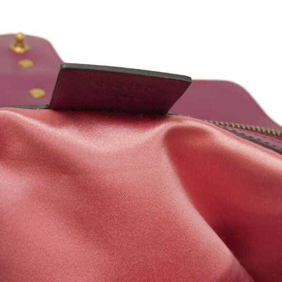 GUCCI Authentic Purple GG Marmont Shoulder Bag - Picture 8 of 16